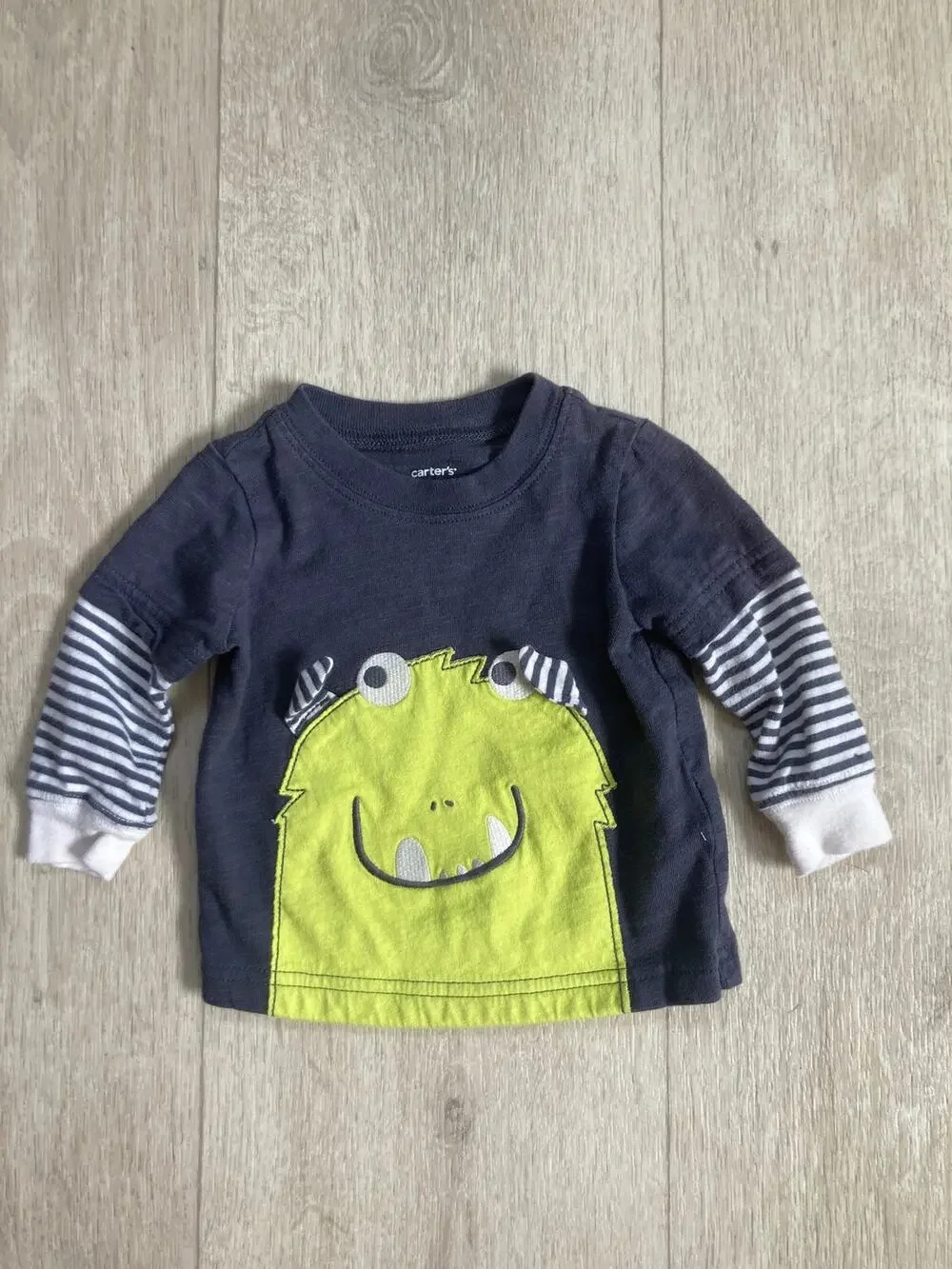 Carter’s Little Green Monster Pullover Top, Size 3M